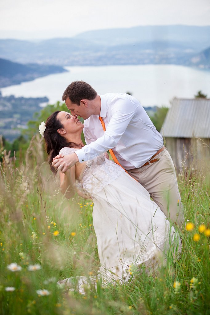 Mariage à Saint Jorioz, au dessus du lac d'Annecy (74)
