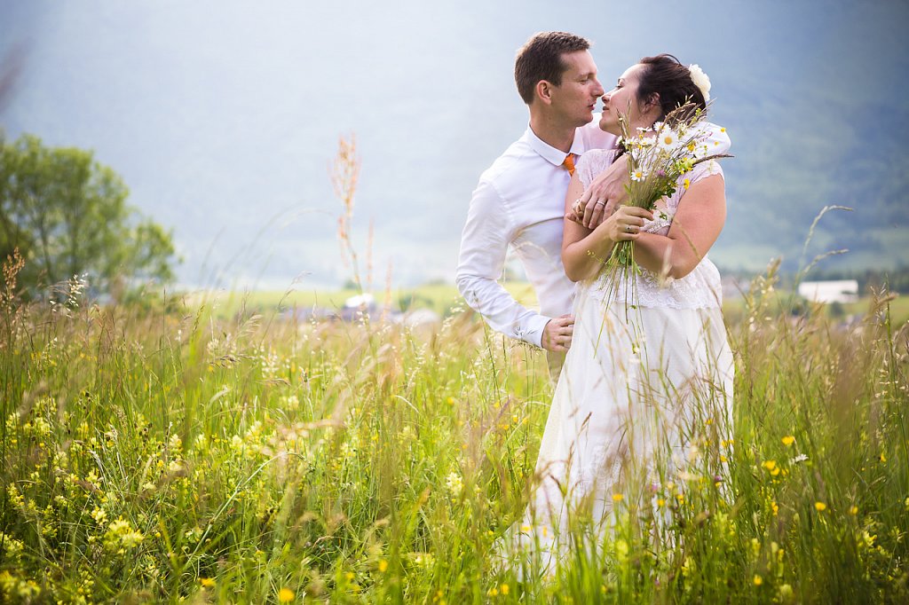 Mariage à Saint Jorioz, au dessus du lac d'Annecy (74)